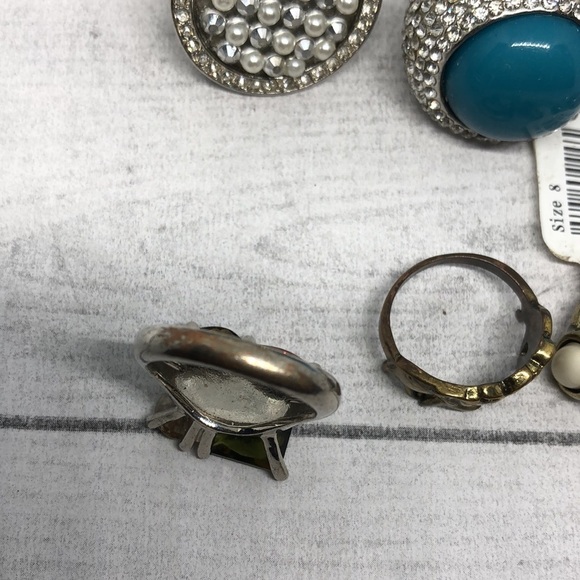 Huge bundle lot 12 rings sizes 8 and 9 variety costume and fashion - Picture 4 of 10